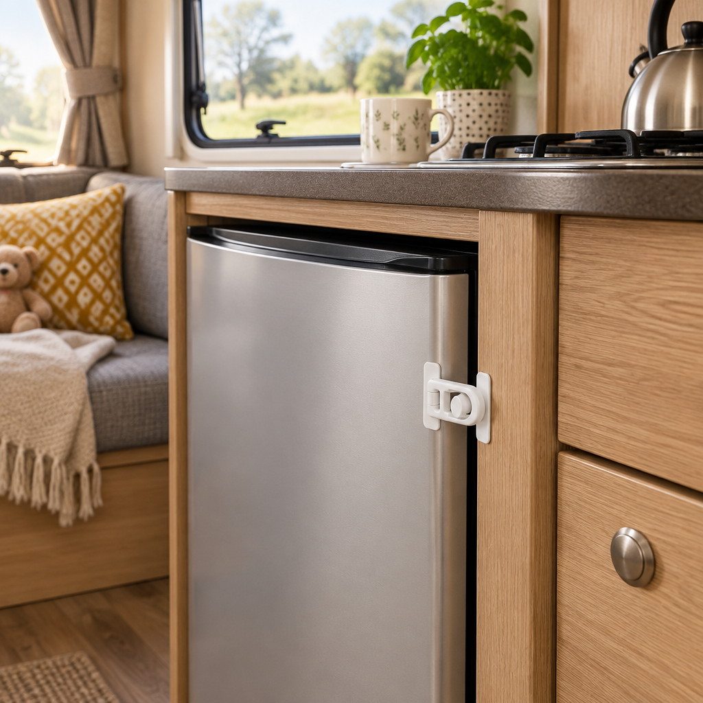 Child Safety Lock for Fridge, Freezer & Oven | Caravan & Home Baby Proofing