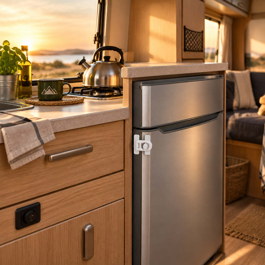 Child Safety Lock for Fridge, Freezer & Oven | Caravan & Home Baby Proofing