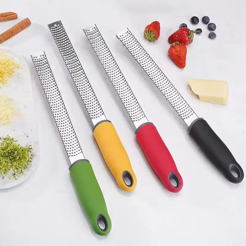 Stainless Steel Fruit Cheese Grater, Chocolate Lemon Peel Cheese Shavings Grater, Scraper, Kitchen Tool