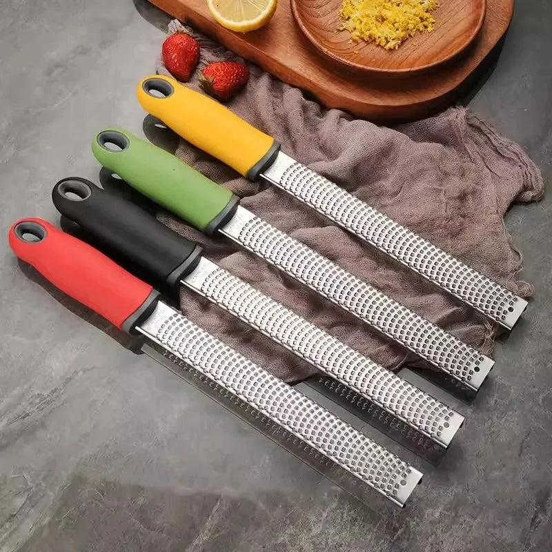 Stainless Steel Fruit Cheese Grater, Chocolate Lemon Peel Cheese Shavings Grater, Scraper, Kitchen Tool