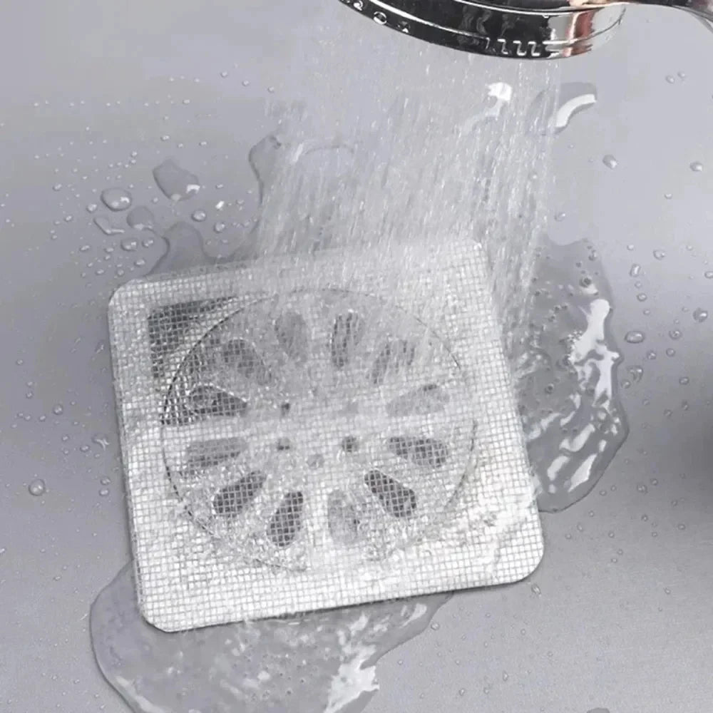 10/30Pcs Disposable Sticky Shower Drain Hair Catcher Mesh Strainer Filter Floor Sink Hair Stopper for Bathroom Kitchen Bathtub
