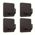 Stainless Steel 3M Self Adhesive Hooks Sticky Wall Door Hook Robe Tea Towel Rustproof Towel Rack, Clothes Coat Hanger