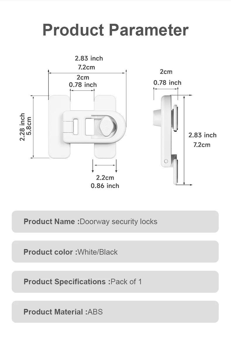 Child Safety Lock for Fridge, Freezer & Oven | Caravan & Home Baby Proofing