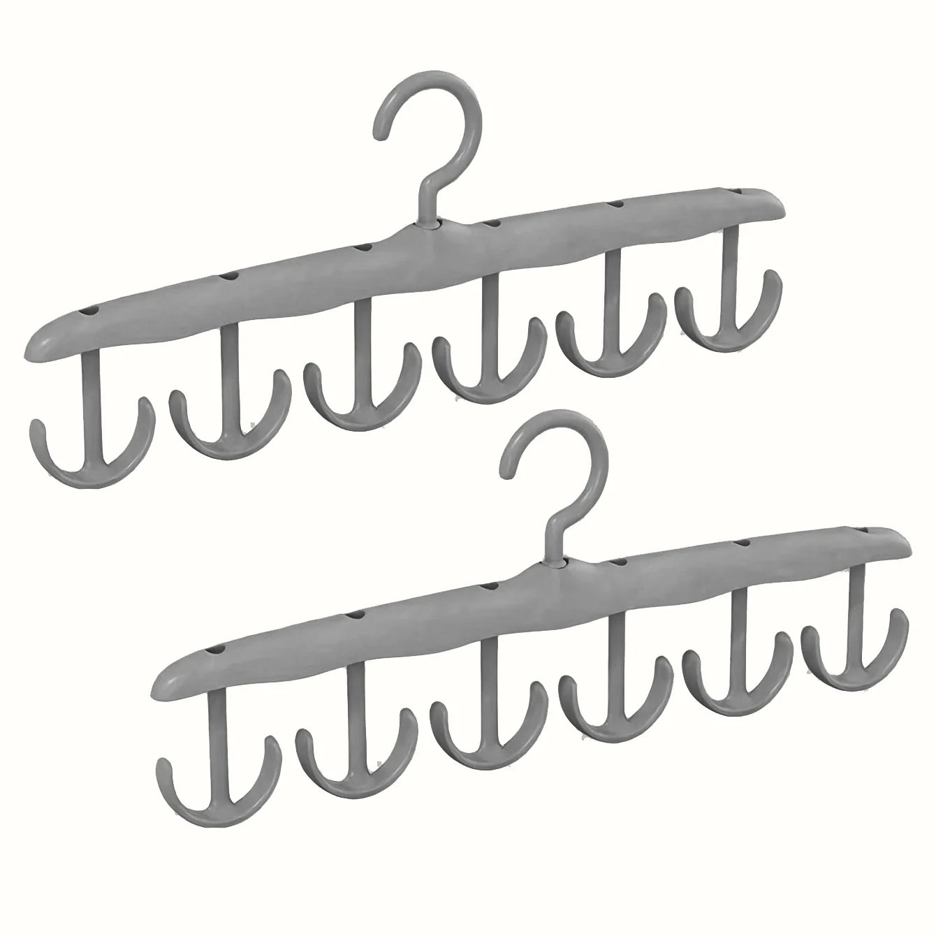 2-Pack Multi-Hook Clothes Hanger — Space-Saving Closet Organiser