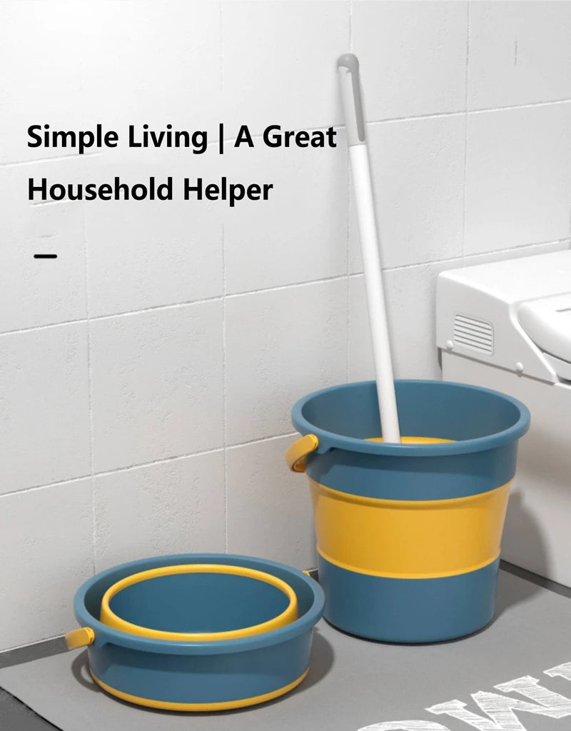 5/10/17L Portable Folding Bucket Multifunctional Thickened Silicone Bucket for Car Washing and Fishing Camping Folding Bucket
