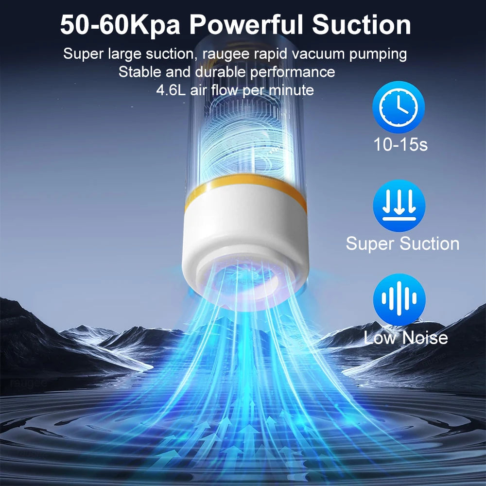 Electric Vacuum Sealer Pump USB Rechargeable Mini Handheld Vacuum Sealing Bags Pump For Food Storage Sealer Portable Vacuum Pump