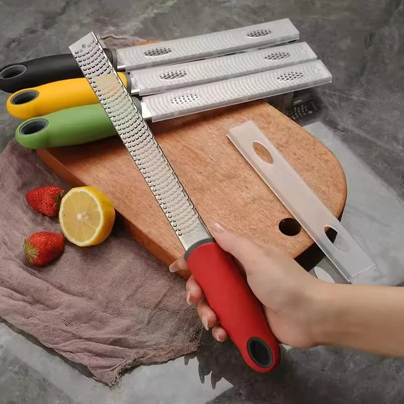 Stainless Steel Fruit Cheese Grater, Chocolate Lemon Peel Cheese Shavings Grater, Scraper, Kitchen Tool
