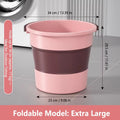 5/10/17L Portable Folding Bucket Multifunctional Thickened Silicone Bucket for Car Washing and Fishing Camping Folding Bucket