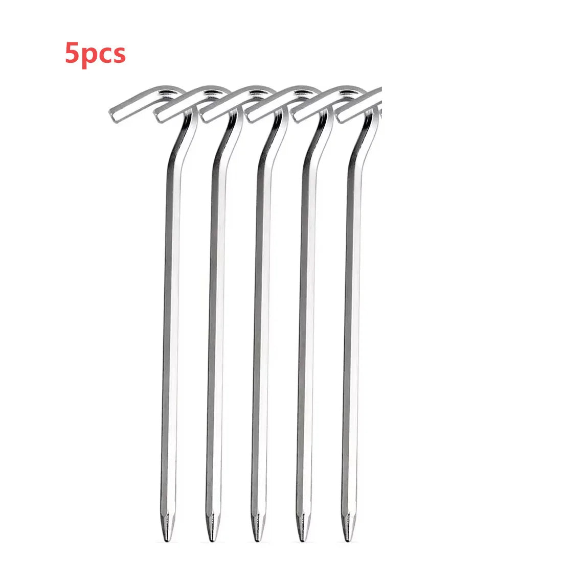 Lightweight Tent Pegs Campsite Ground Nails, 5pc/10pc 18cm Aluminum Alloy Shelter Tent Stakes, Camping Tent Accessories