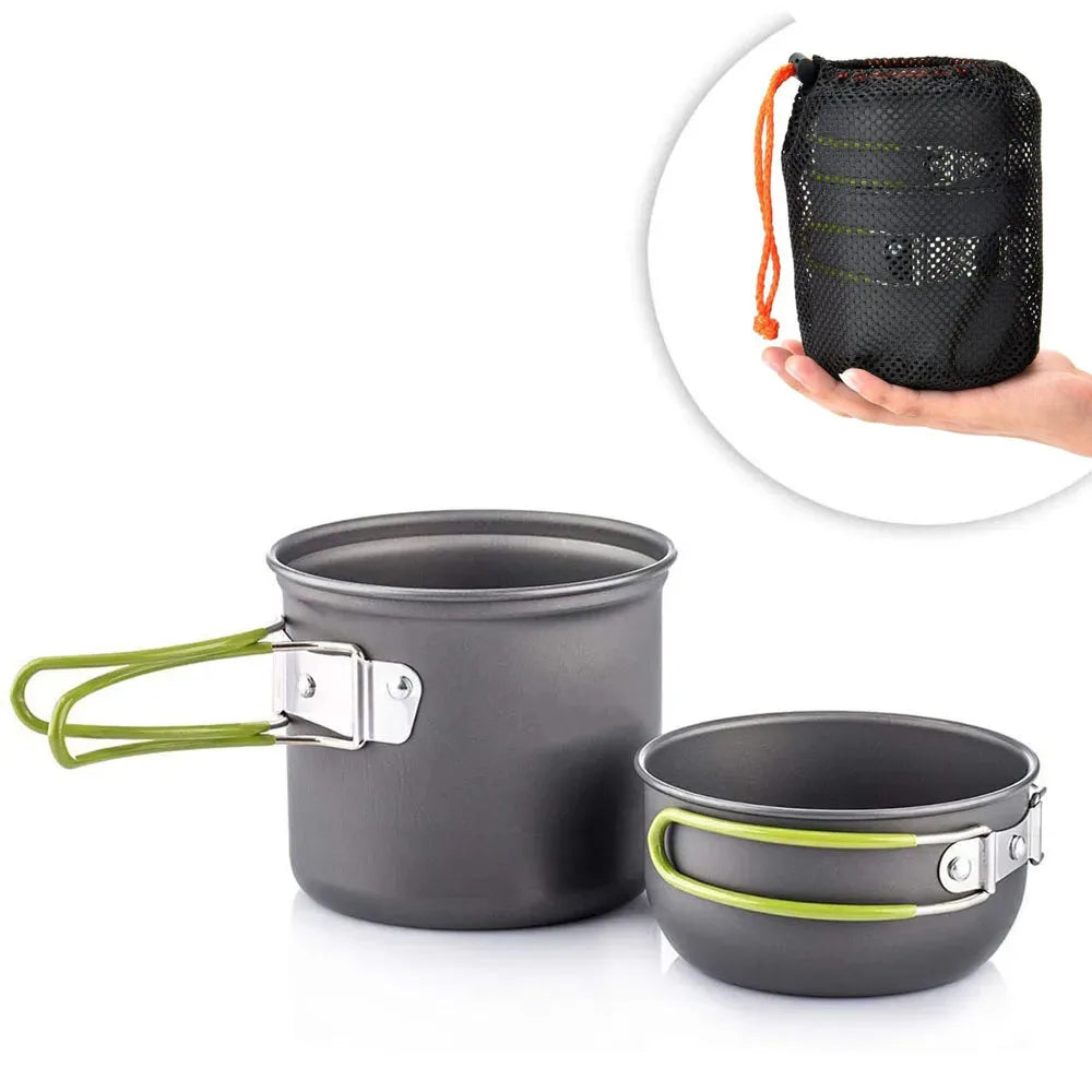 Ultralight Camping Cookware Set — Compact Pot Kit for Caravans & Outdoor Adventures