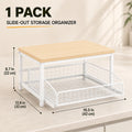 Kitchen Microwave Stand with Drawer, Multifunctional Countertop Organizer Storage Rack, Upright Shelf for Oven, Baking Tools and Kitchen Essentials
