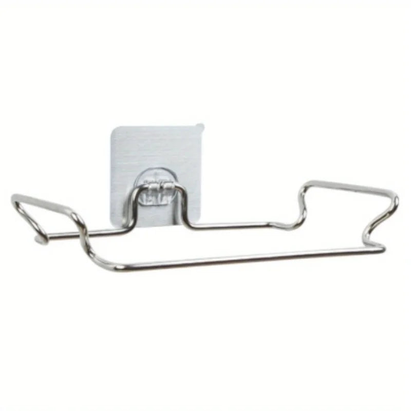 Creative Kitchen Hanging Garbage Bag Rack, Door Back Storage Hook, Kitchen Cabinet, Stainless Steel Garbage Bag Support Rack