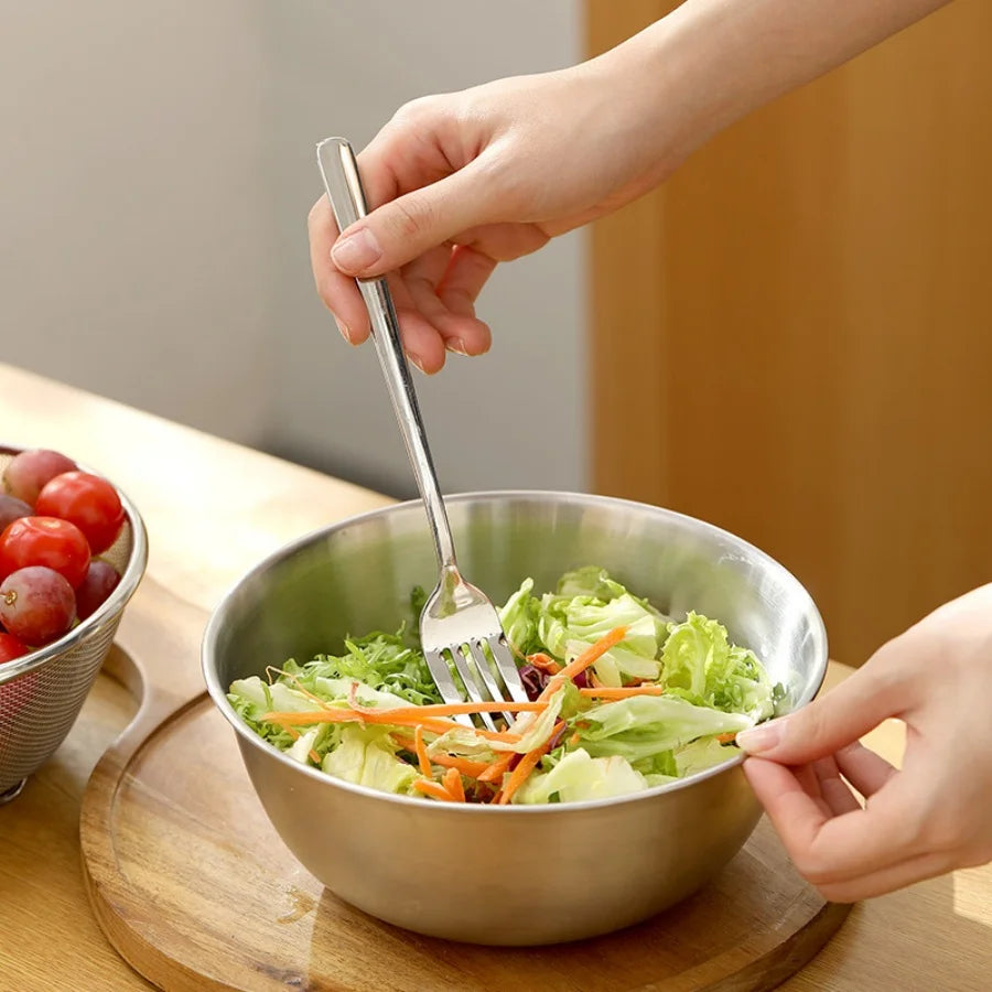 1-3 Stainless Steel Bowl Set with Scale for Cooking Baking Food Storage Large Capacity Mixing Bowls for Home Kitchen Essentials