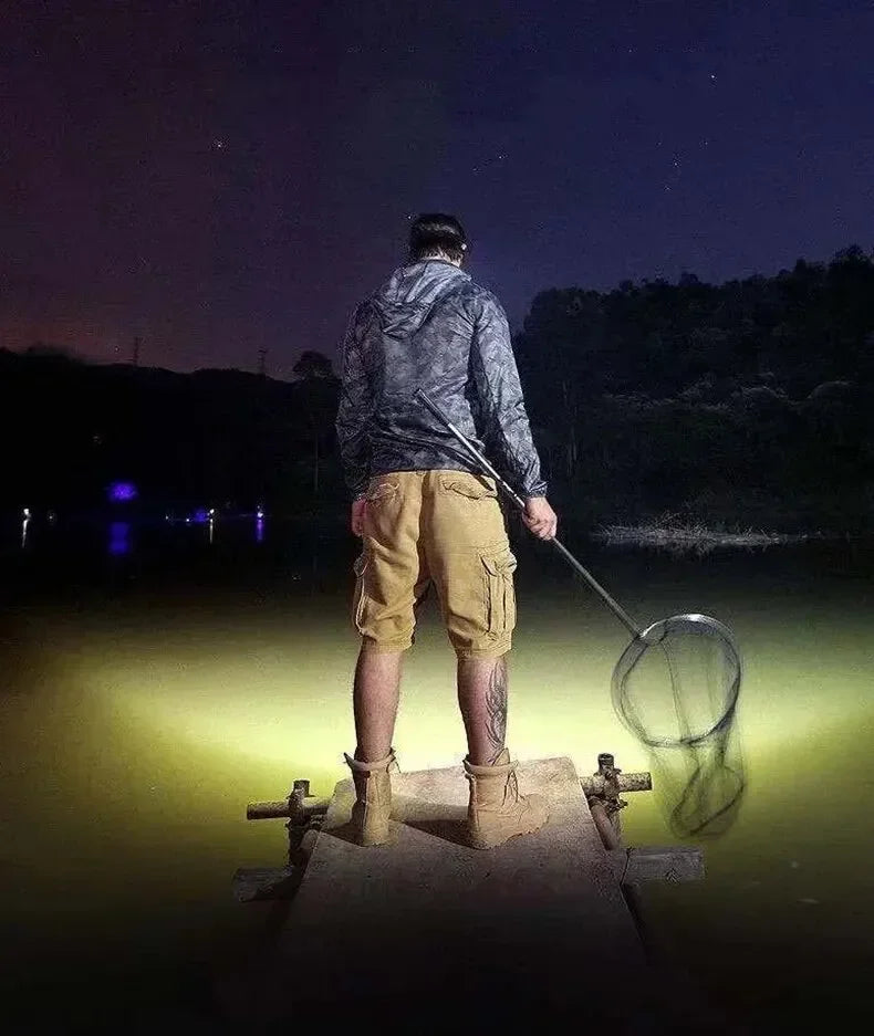 5 LED Flashlight Rechargeable with Built in Lithium Battery Strong Head Light Camping Adventure Fishing Cycling Headlamp