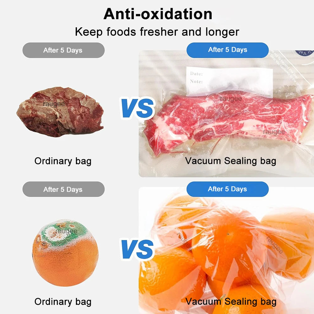 Reusable Vacuum Sealer Bags — Food-Safe Storage for Caravan & Camping