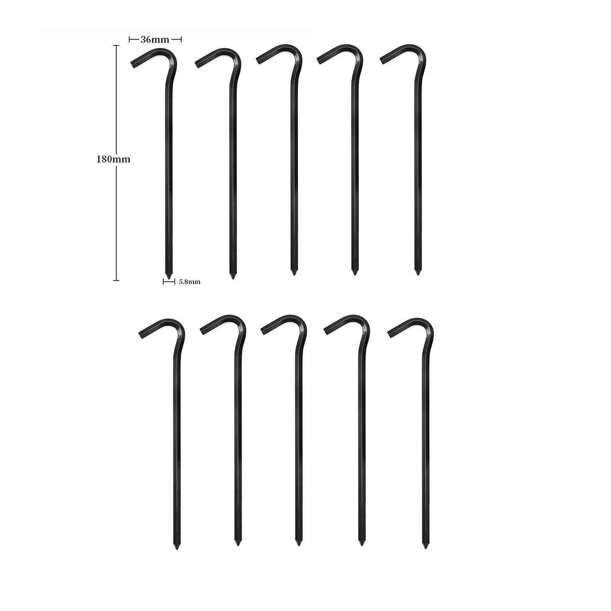 Lightweight Tent Pegs Campsite Ground Nails, 5pc/10pc 18cm Aluminum Alloy Shelter Tent Stakes, Camping Tent Accessories