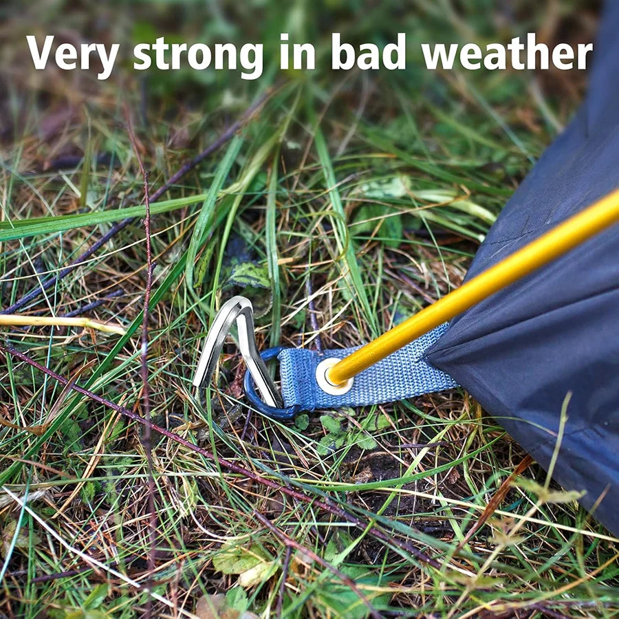 Lightweight Tent Pegs Campsite Ground Nails, 5pc/10pc 18cm Aluminum Alloy Shelter Tent Stakes, Camping Tent Accessories