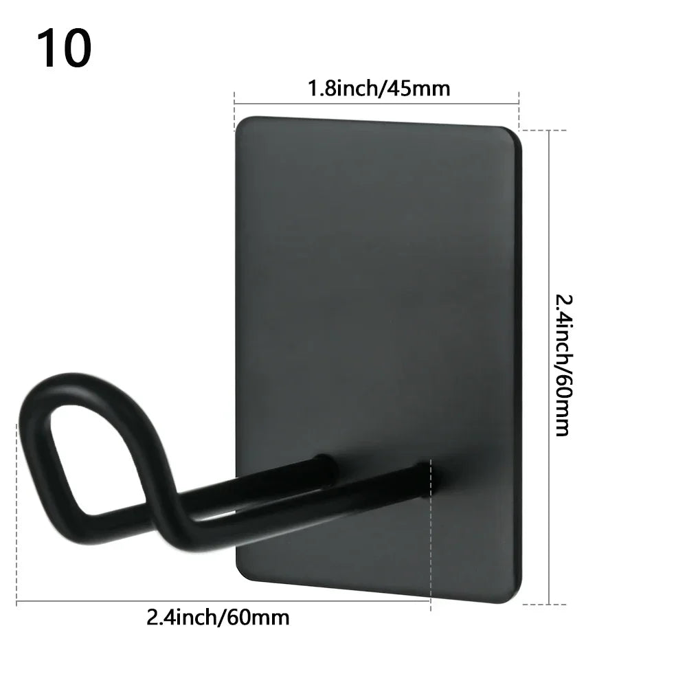 Robe Hook Wall Towel Hook Stainless Steel Coat Hook Rustproof Strong sticky Hook Hanger for Bathroom Kitchen Hardware