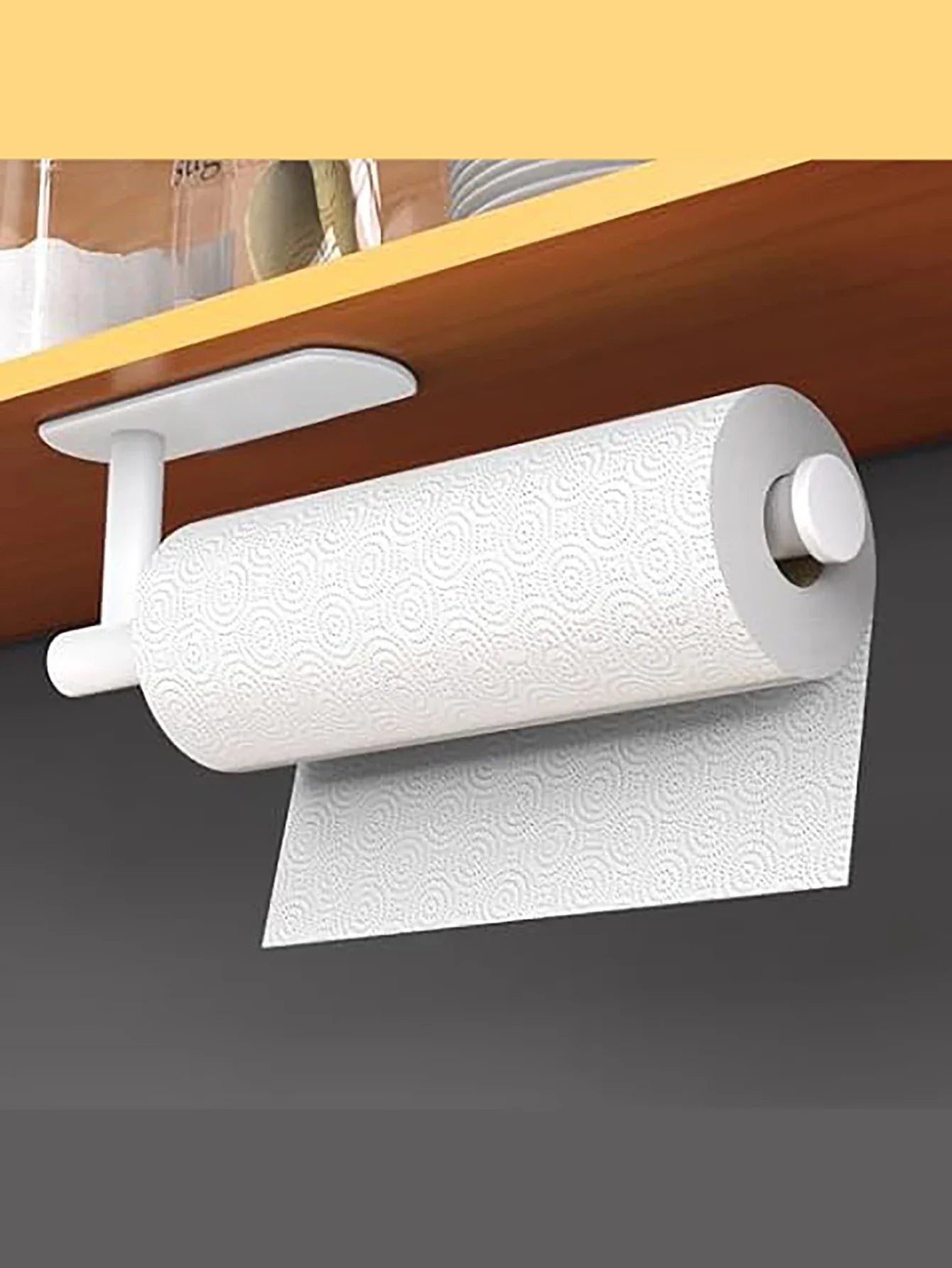 Kitchen Roll Holder — Adhesive Wall-Mounted Paper Towel Dispenser