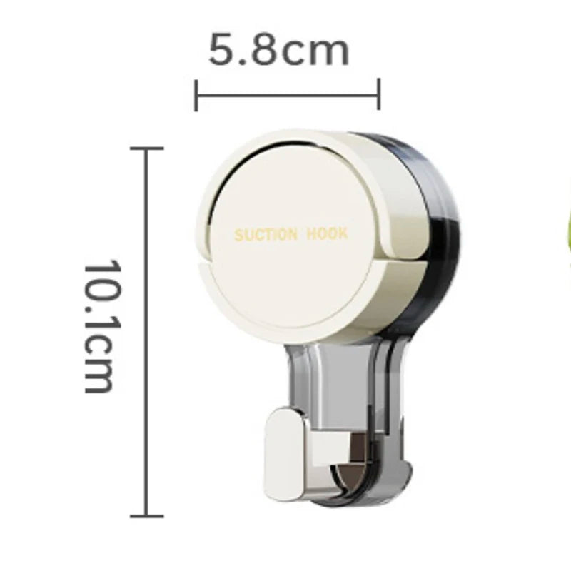 Suction Hooks Strong Vacuum Power Traceless No-Drilling Adhesive Hooks for Home Bathroom Kitchen Door Back and Toilet Area ﻿