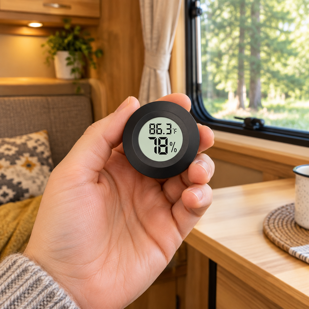 Mini Digital Hygrometer Thermometer – Indoor Temperature &Humidity Gauge