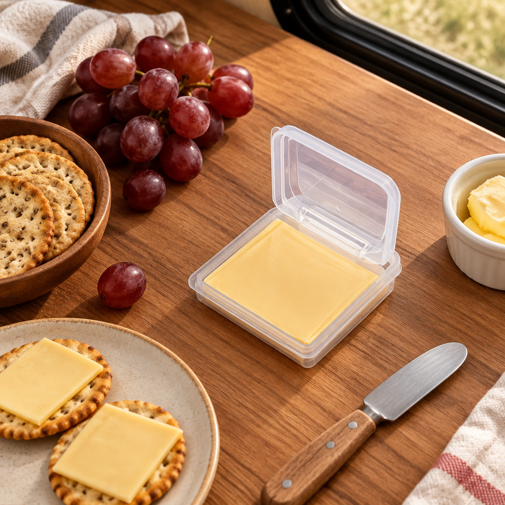 Cheese & Butter Storage Box – Airtight, Compact Fridge Container