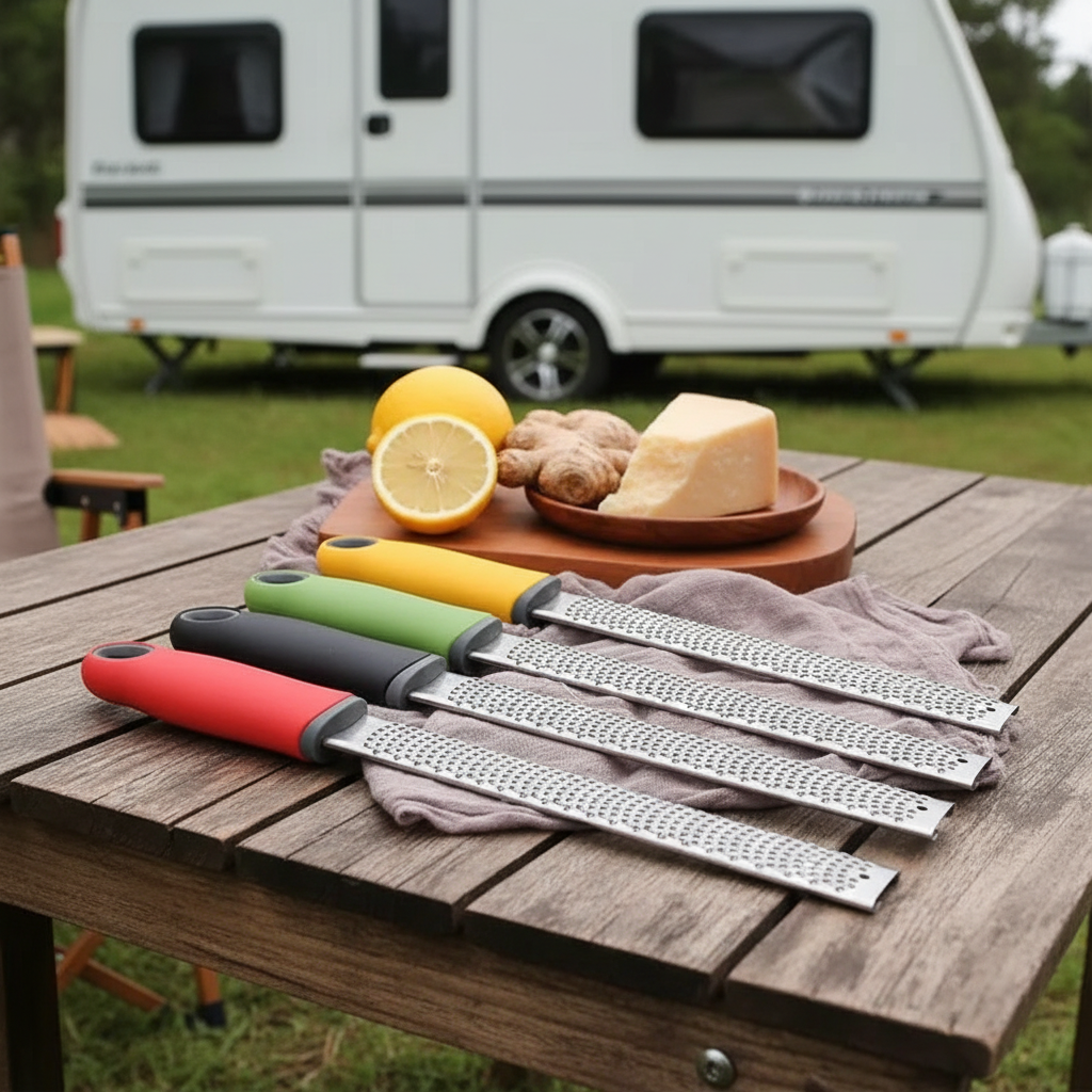 Stainless Steel Grater – Cheese, Chocolate & Zester, Space-Saving
