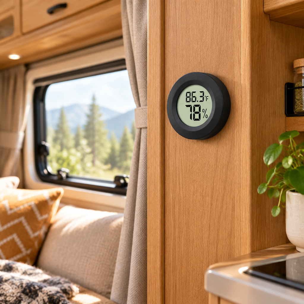 Mini Digital Hygrometer Thermometer – Indoor Temperature &Humidity Gauge