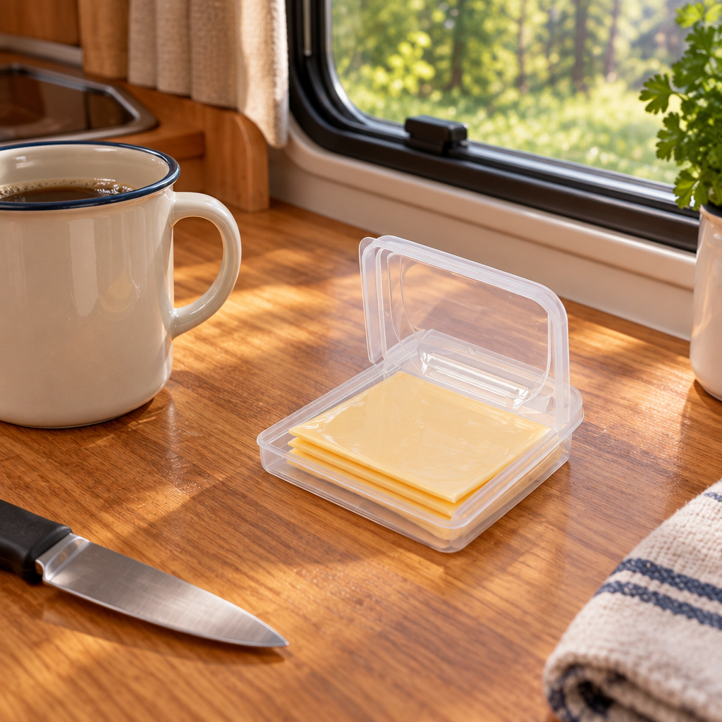 Cheese & Butter Storage Box – Airtight, Compact Fridge Container